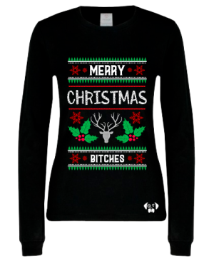 Playera Ugly Merry Christmas Bitches
