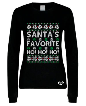 Playera ugly Santa´s favorite ho ho ho
