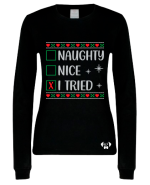 Playera ugly naughty nice tried